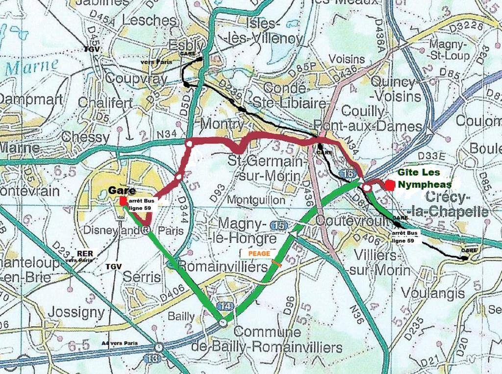 Les Nympheas, Appart Au Calme Et Grand Jardin A 15 Min De Disneyland, Crecy-la-Chapelle Szoba fotó