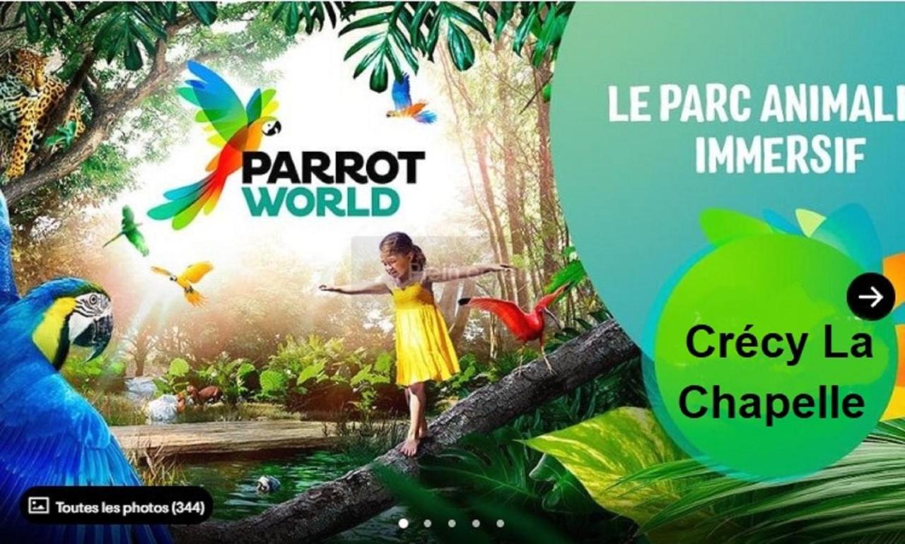 Les Nympheas, Appart Au Calme Et Grand Jardin A 15 Min De Disneyland, Crecy-la-Chapelle Kültér fotó